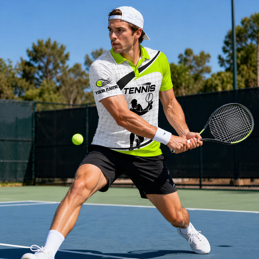 Tennis Performance Polo Shirt With Name
