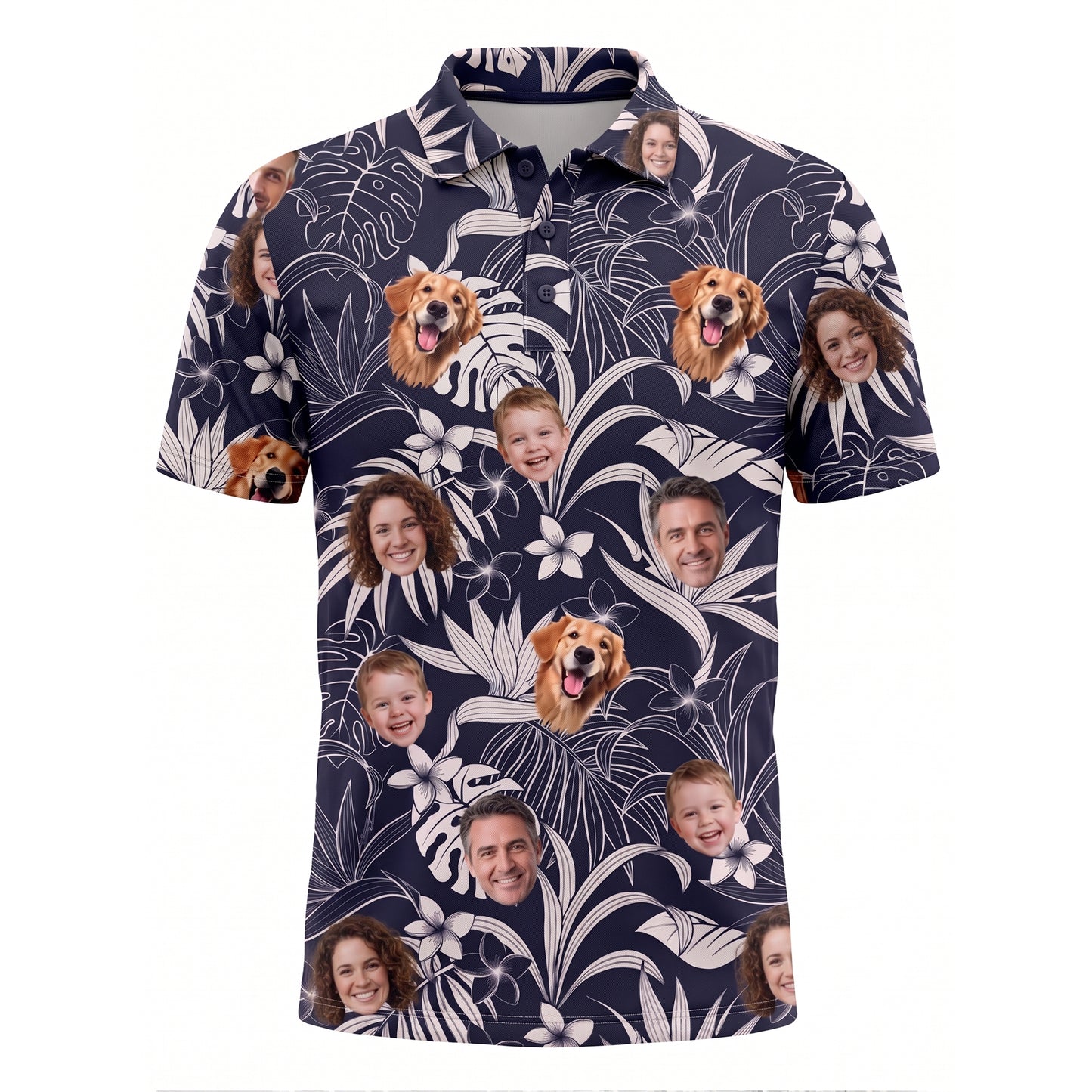 Custom Face Shirt Personalized Polo