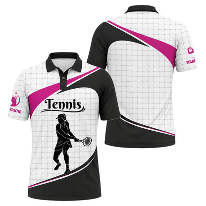 Women Tennis Polo Shirt Custom Name Performance