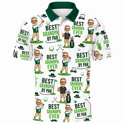 Men's Best Grandpa By Par Golf Polo Shirt