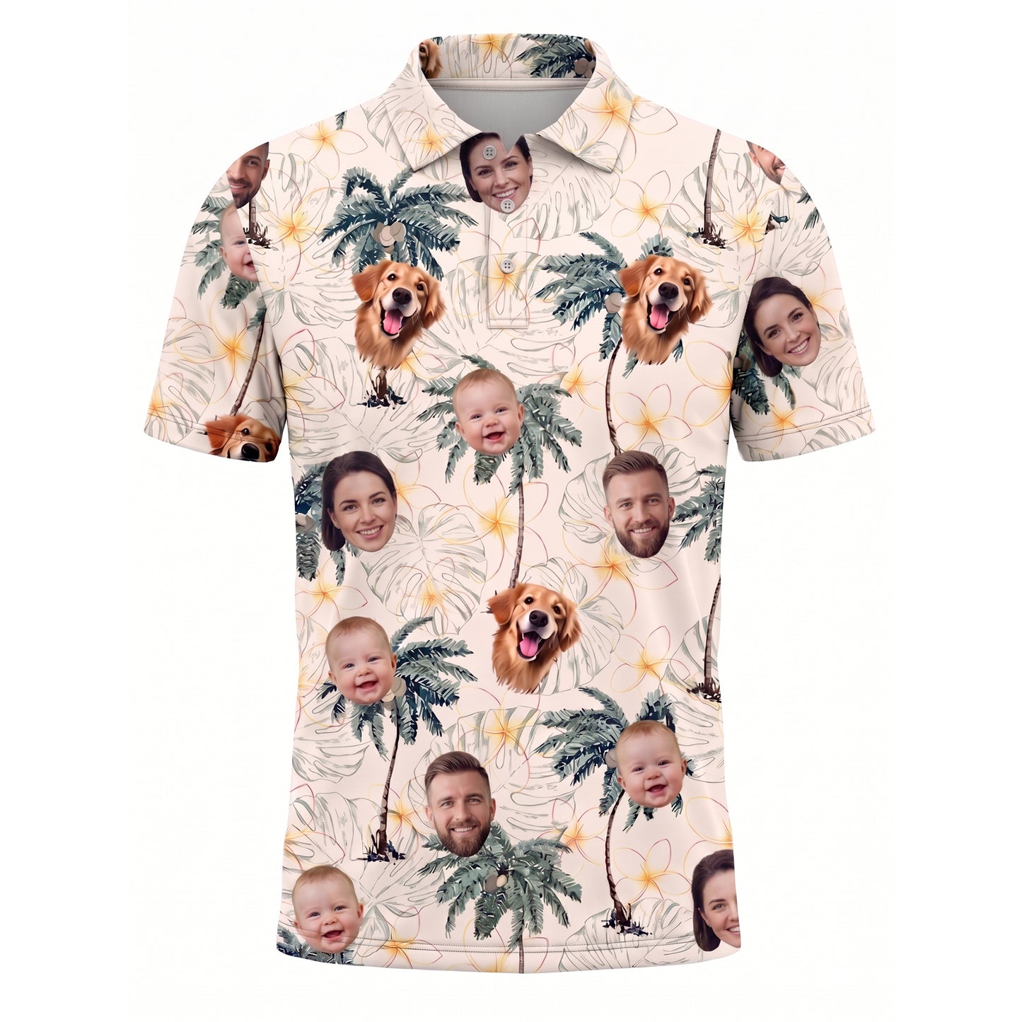 Custom Face Pickleball Polo Pickleball Shirt