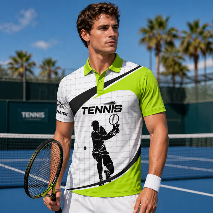 Tennis Performance Polo Shirt With Name