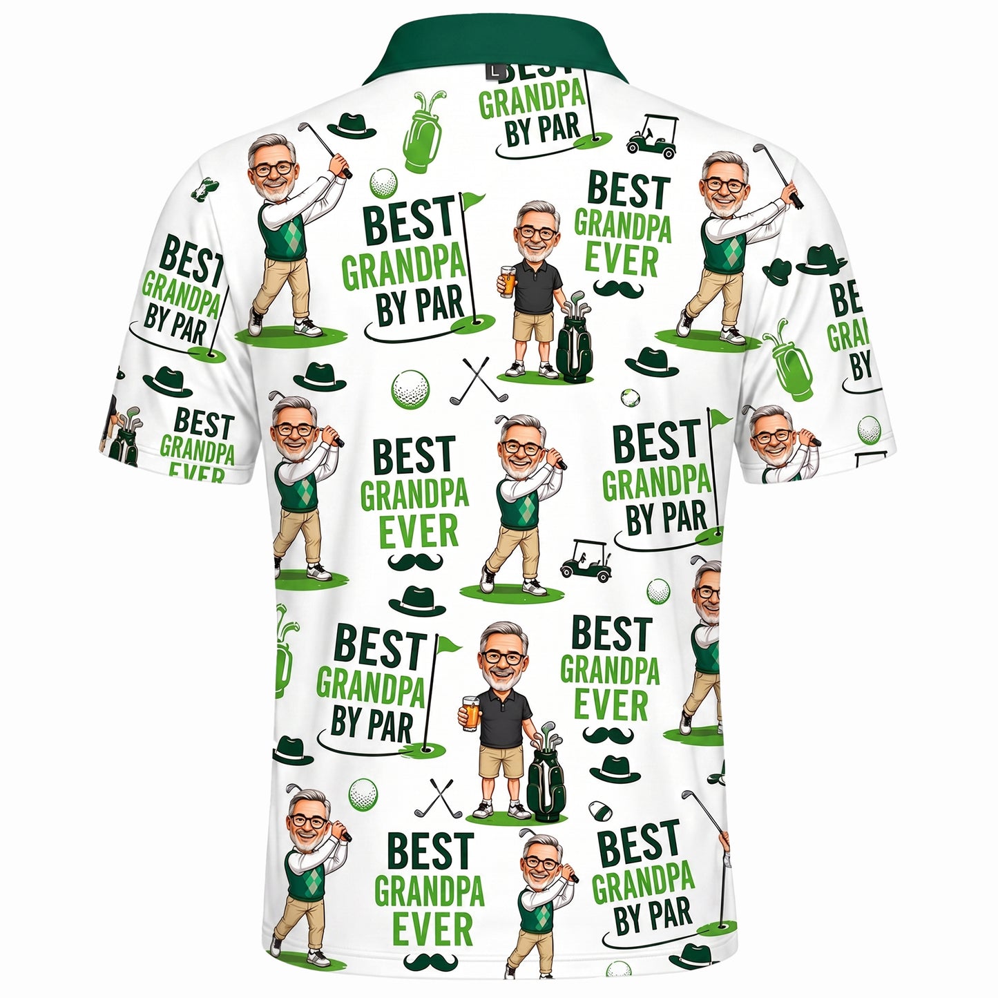 Men's Best Grandpa By Par Golf Polo Shirt
