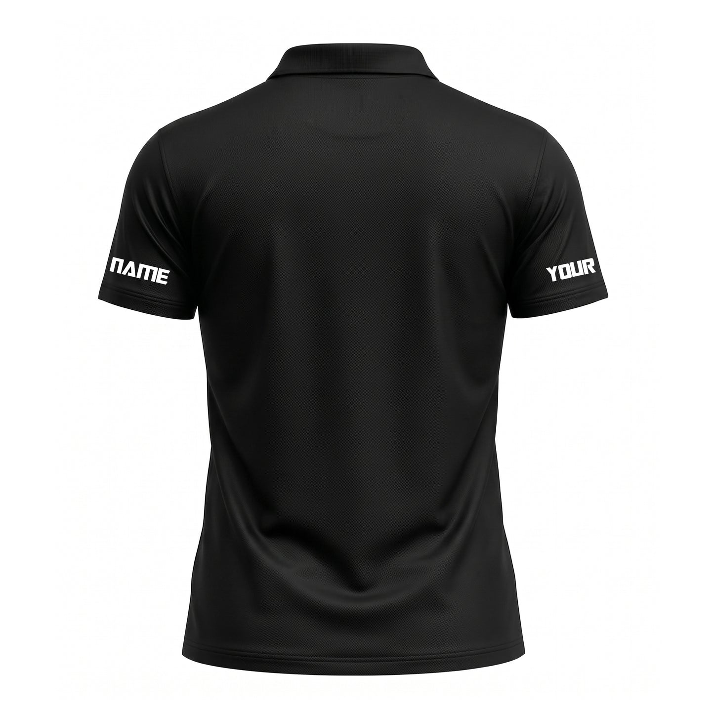 Custom Black Pickleball Polo Shirt