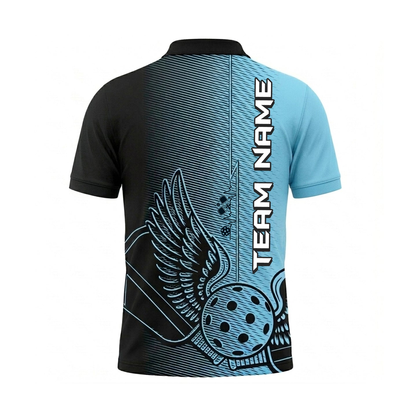 Custom Winged Pickleball Polo Shirt