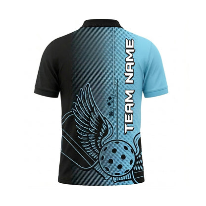 Custom Winged Pickleball Polo Shirt
