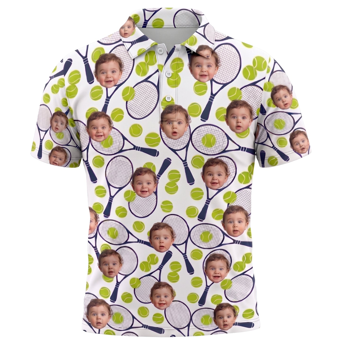 Custom Face Tennis Racket T-Shirt