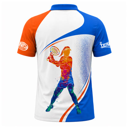 Custom Tennis Polo Shirt Personalized Name