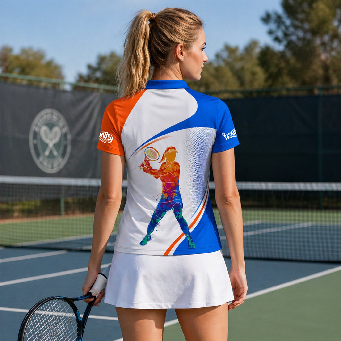 Custom Tennis Polo Shirt Personalized Name