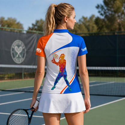 Custom Tennis Polo Shirt Personalized Name