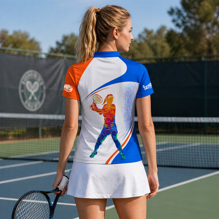 Custom Tennis Polo Shirt Personalized Name