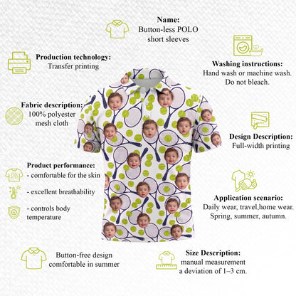 Custom Face Tennis Racket T-Shirt