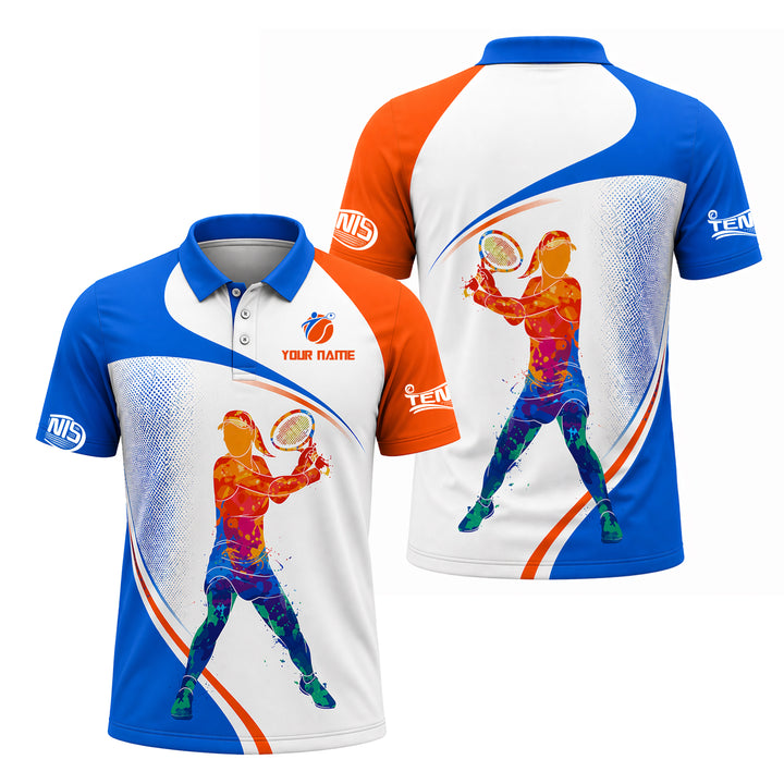 Custom Tennis Polo Shirt Personalized Name