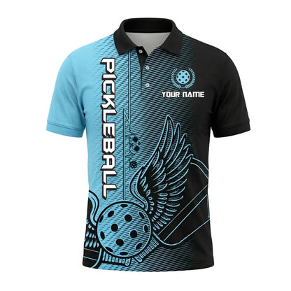 Custom Winged Pickleball Polo Shirt