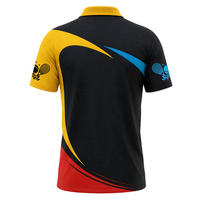 Custom Tennis Flame Polo Shirt