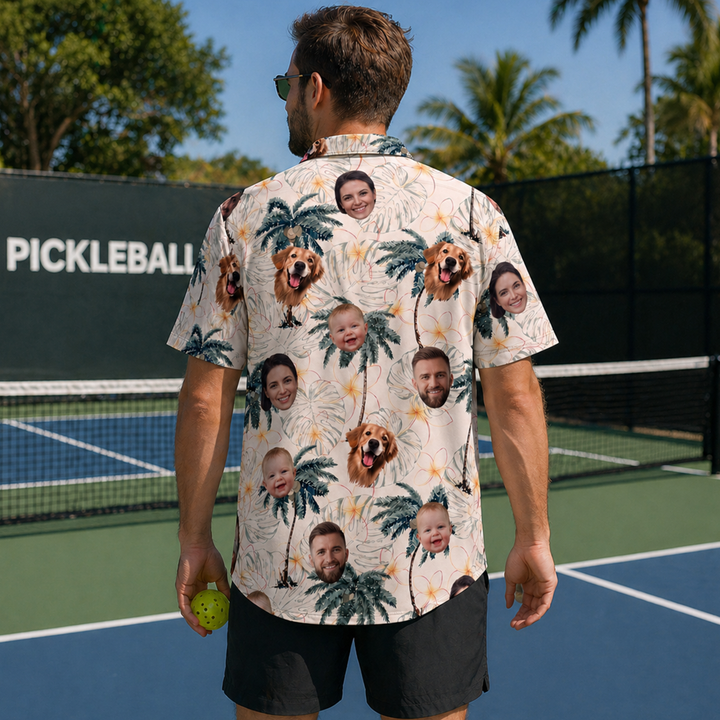 Custom Face Pickleball Polo Pickleball Shirt