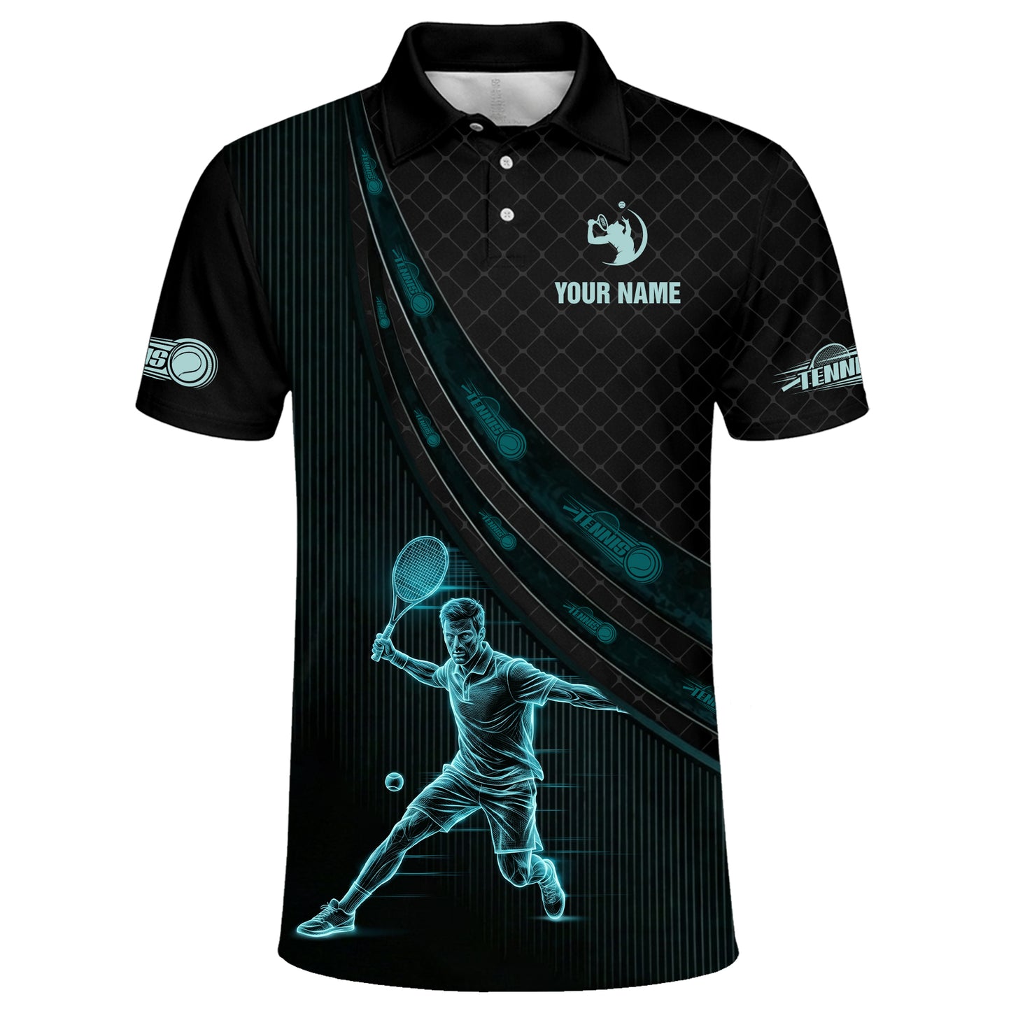 Custom Tennis Polo Shirt With Name