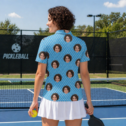 Personalized Custom Face Photo All Over Print Polo Shirt