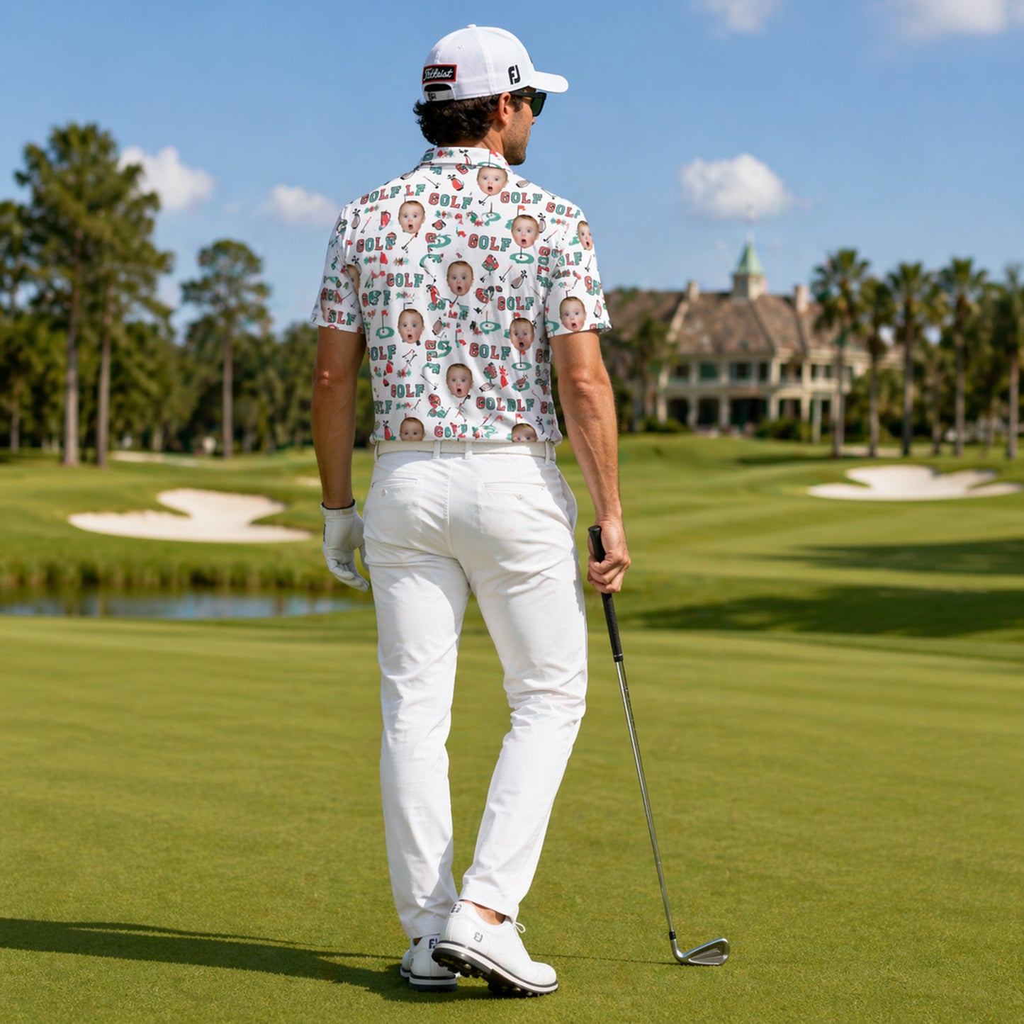 Custom Face Golf Polo Shirt