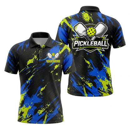 Custom Pickleball Splash Polo Shirt