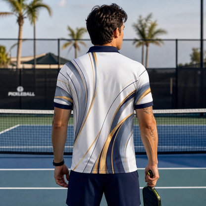 Custom Gradient Pickleball Polo Shirt