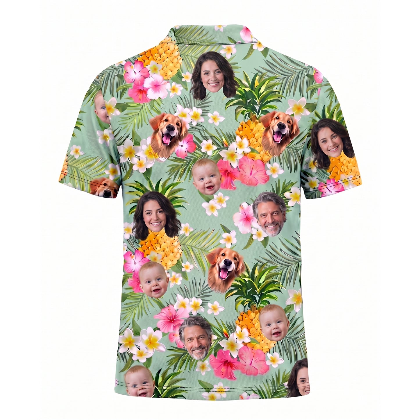 Custom Face Polo Funny Shirt