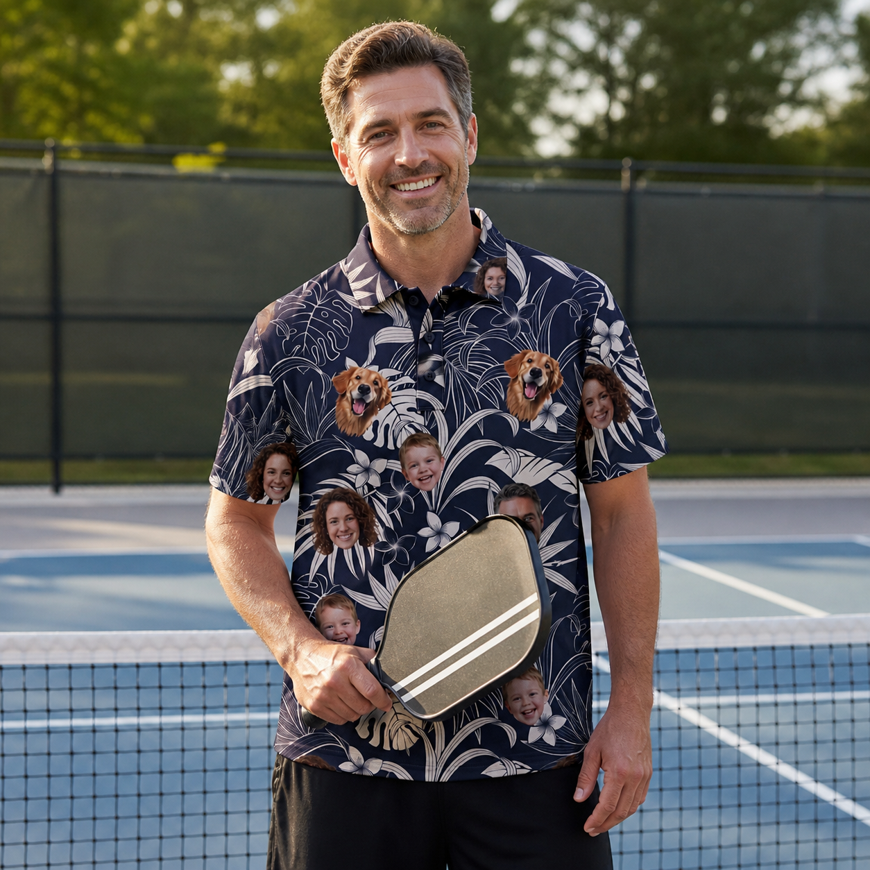 Custom Face Shirt Personalized Polo