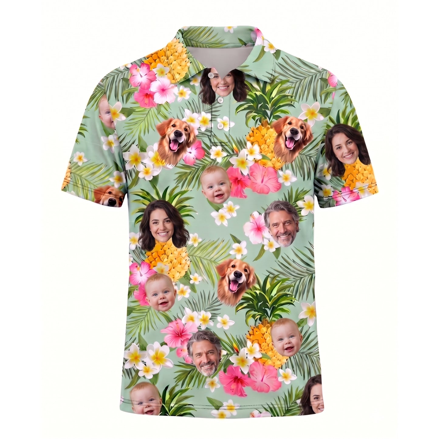 Custom Face Polo Funny Shirt