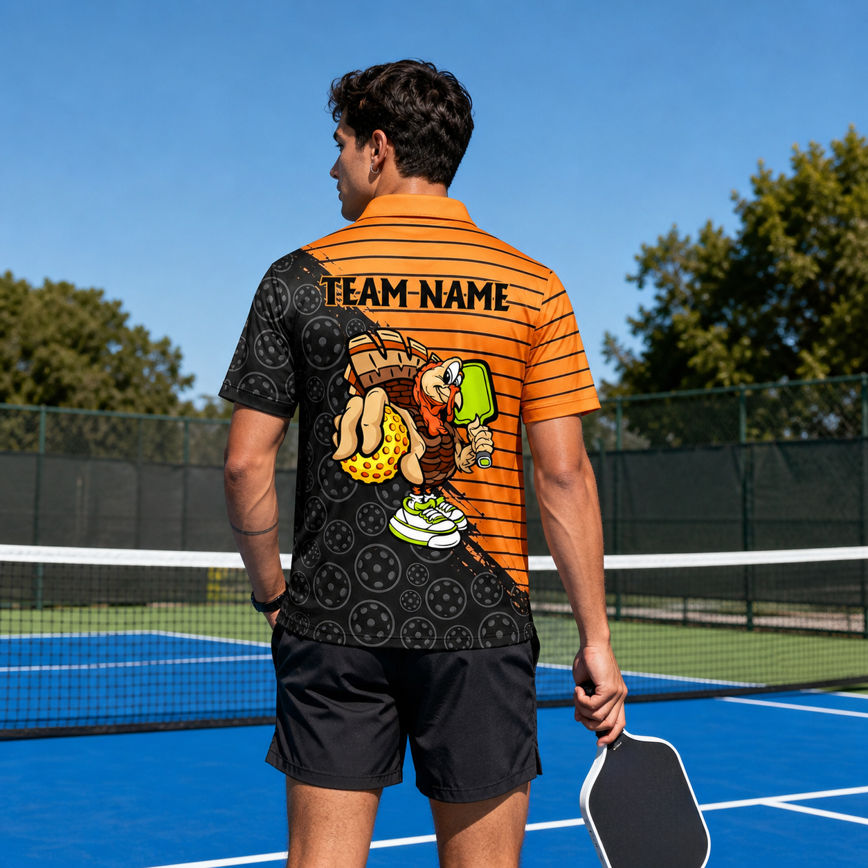 Thanksgiving Pickleball Polo shirt