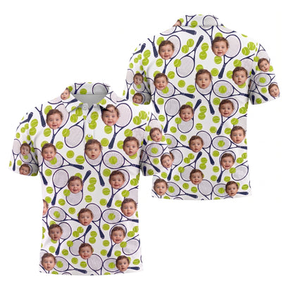 Custom Face Tennis Racket T-Shirt