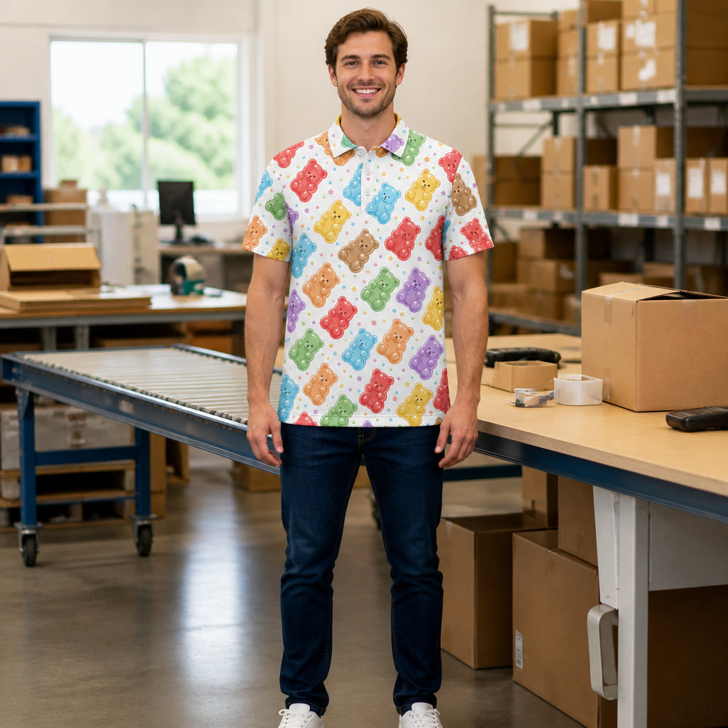 Personalized Gummy Bear AOP Polo - Personalized Polo shirt - All over printed ec079f2d-788e-464d-ae91-98cda626c6fe.jpg