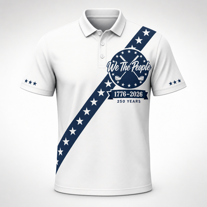 Patriotic Golf 250th Anniversary AOP Polo - Hero