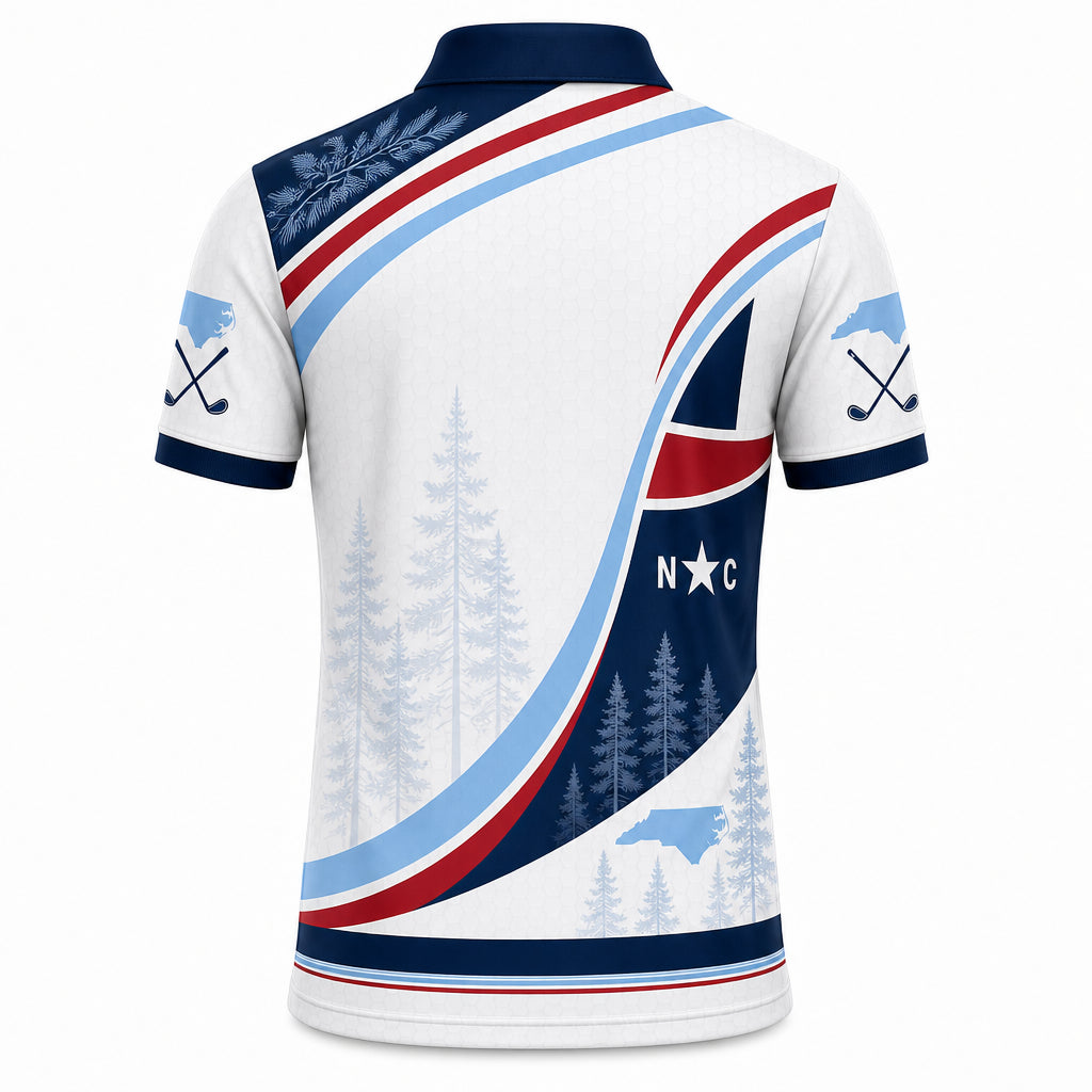 North Carolina Golf Polo - Back view