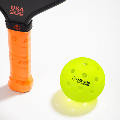 Pickit Champion Pickleball Balls – Indoor & Outdoor – 4 or 60 Pack